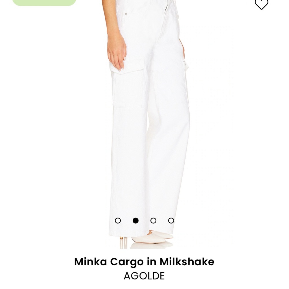 Agolde Minka cargo pant in Milkshake. Never worn NWT.